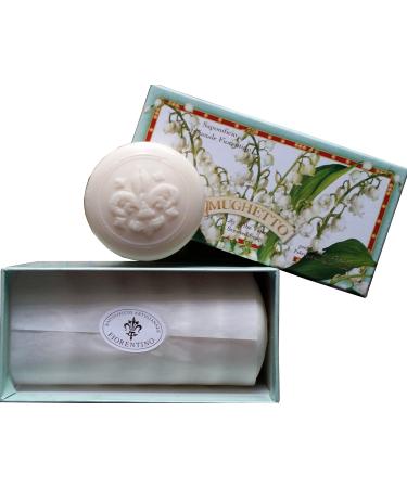 Saponificio Artigianale Fiorentino Mughetto Lily of the Valley Guest Gift Soap 6 - 1.76 Oz Bars From Italy