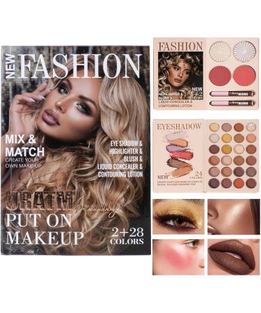 Makeup Palettes 30 Colors Long-Lasting Concealer Makeup Set Eyeshadow Highlighter Beauty - For Party Travel Vacation Birthday Photoshoots Work Wedding Evening Brides - Buy Online on GoSupps.com