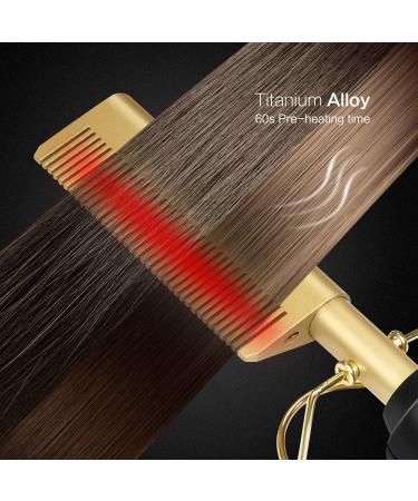 Hair Smoothing Brush - Ion Technology & Ceramic Coating for Wet/Dry Hair | Black Gold - Buy Online on GoSupps.com