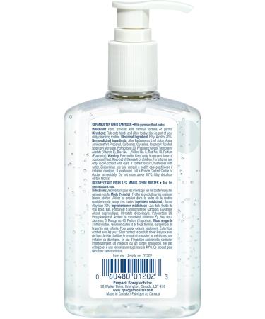 zytec Germ Buster Hand Sanitizer with Aloe (Clear Gel) 270 ml Lemon 270 ml - Buy Online on GoSupps.com