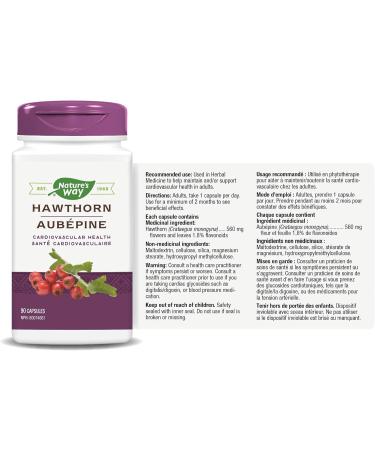 Nature's Way Hawthorn Health Supplement 90 Count - Buy Online on GoSupps.com