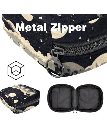 Premium Period Bag - Sanitary Napkin & Tampon Holder for Purse | Classic Design 4.7x6.6x6.6 in | International Shipping Available - Buy Online on GoSupps.com