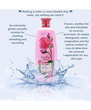 BioFresh Rose of Bulgaria Natural Rose Water & Oil - Facial Toner 330ml | Organic Skincare - Buy Online on GoSupps.com