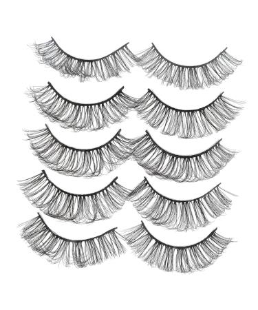 FRCOLOR 5 Pairs Thick False Eyelashes Natural False Eyelashes Eyelash Accessories Eyelashes Stuff False Eyelashes Natural Look Pesta as Postizas Russian Strip Eyelashes Extension Bar