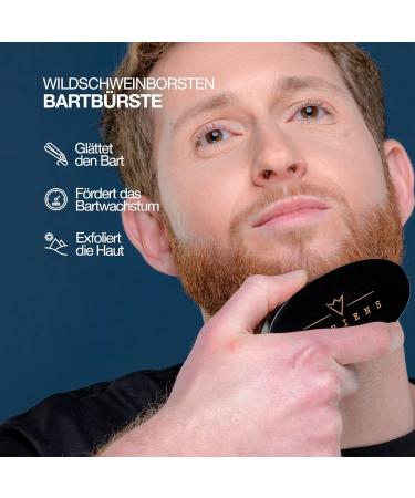 Sapiens Barbershop Beard Care Set for Men - Organic Bio Beard Oil & Balm Brush Shears Travel Bag - Certified Cosmos Organic EU Made - Buy Online on GoSupps.com