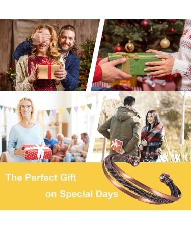 3500 Gauss Magnetic Arthritis Bracelets - 2PC Copper Bracelets for Pain Relief & Improved Blood Circulation | Unisex - Buy Online on GoSupps.com