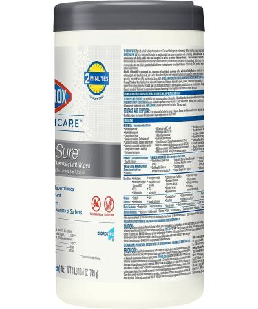 CloroxPro Healthcare Versasure Cleaner Disinfectant Wipes - Alcohol-Free, Healthcare & Industrial Cleaning - 85 Count Canister - Buy Online on GoSupps.com