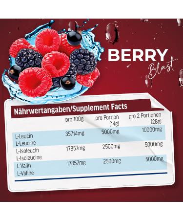 All Stars BCAA Powder 420g - Sugar-Free Vegan Branched-Chain Amino Acids | High-Quality Protein Shake with Berry Blast Flavor - Buy Online on GoSupps.com