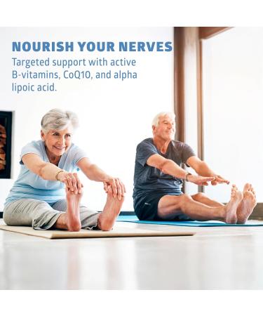 Puralor DN Nerve Support Supplement Advanced Neuropathy Support Supplement with Alpha Lipoic Acid CoQ10 Folate Vitamin B12 and Vitamin D3 Non-GMO Vegan 30 Capsules - Buy Online on GoSupps.com