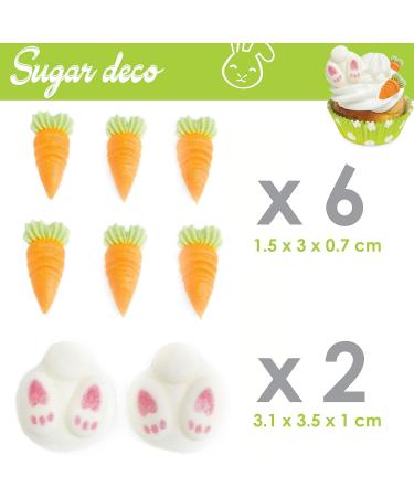 Sweet decorations rabbit and carrot - Buy Online on GoSupps.com
