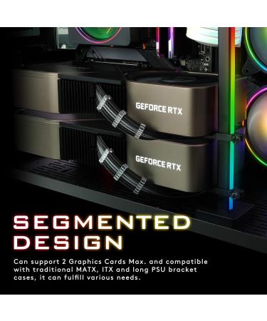 EZDIY-FAB Graphics Card GPU Brace - 5V 3Pin ARGB Video Card Sag Holder Bracket - Anodized Aluminum (Black) for Ultimate GPU Support - Buy Online on GoSupps.com