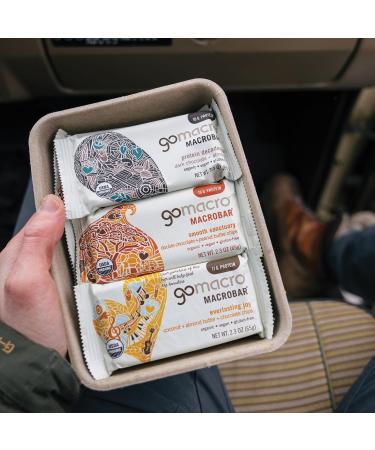 GoMacro MacroBar Organic Vegan Protein Bars - Protein Variety Pack (2.3-2.4 Ounce Bars 12 Count) - Buy Online on GoSupps.com