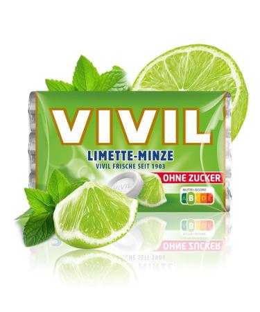 VIVIL Rolle Limit Mit - Sugar-Free Vegan Fruity Pastilles (Lime Mint 20x3 Packs - 60 Rolls 28g Each) - International Shipping Available - Buy Online on GoSupps.com