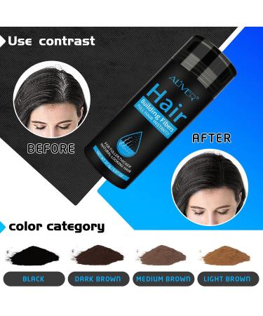 Hair Fibers for Thinning Hair - Black | Fast & Undetectable Formula for Men & Women | Conceal Hair Loss & Achieve Thicker Hair in 15 Seconds - Buy Online on GoSupps.com