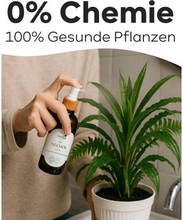 Huile de neem (100 ml) press e froid - vierge d'Inde - Ayurveda - Avec pompe de pulv risation - Sans colorants ni conservateurs - Soin naturel contre les moucherons fongiques - Soin - Buy Online on GoSupps.com
