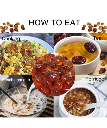 DABC OAK LAND Wild Peach Gum Snow Swallow Snow Lotus Seed (Saponified Rice) Beauty Detox and Dampness Set 100% Natural Boosting for Skin & Health Food Additives Free 8OZ each bag total 24 OZ Set In Bag-1.5 Pound - Buy Online on GoSupps.com