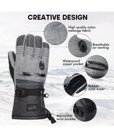 CAMYOD Men Ski Gloves & Balaclava Set - Waterproof & Breathable Winter Snow Gloves for Snowboarding & Snowmobiling in Cold Weather - Medium - Buy Online on GoSupps.com