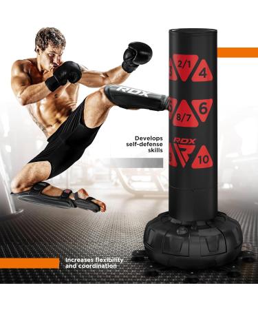 RDX Shin Guards for Kickboxing & Muay Thai | MMA Shin Protection | Approved by SMMAF Satra | Men's Black Maya Hide Leather Shin Protectors - Buy Online on GoSupps.com