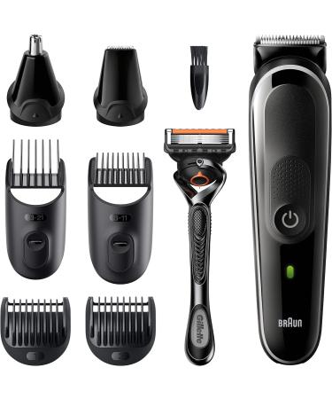 Braun 8-In-1 All-In-One Series 5 Grooming Kit | MGK5260 | Gifts for Men | UK 2 Pin Plug | Black/Grey - Buy Online on GoSupps.com