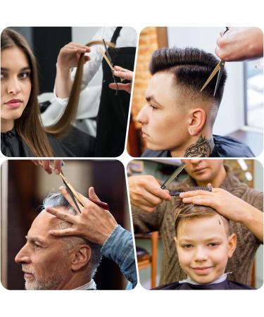 Hairdressing Scissors Jiasoval 6 Inch Hair Cutting Scissor & Thinning Scissors Hairdressing Stainless Steel Barber Scissors with Leather Cover Comb Hair Clip Professional Salons Hair Shears Set - Buy Online on GoSupps.com