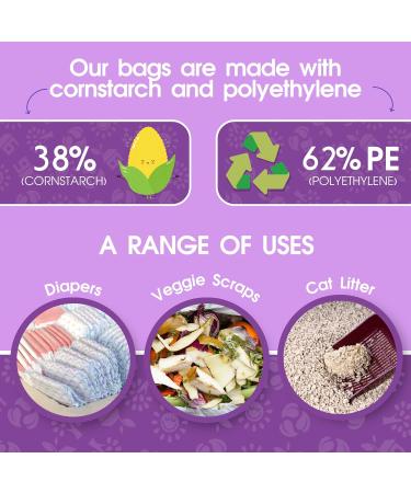 PET N PET Dog Poop Bags with Tie Handles - 200 Counts Lavender Scented - USDA Certified 38% Biobased - 8" x 15" Poo Bags Dogs - Completely Leak Proof Doggy Poop Bag Lavender Scented 1 count (Pack of 200) - Buy Online on GoSupps.com