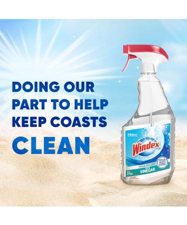Buy Windex Vinegar Glass Cleaner - Eco-Friendly 100% Recovered Coastal Plastic Bottle - 23 Fl oz Surface Cleaning Spray - Buy Online on GoSupps.com