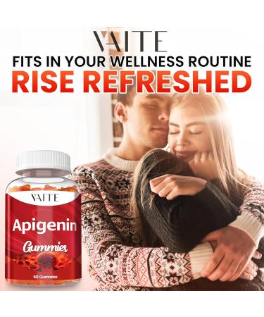 Apigenin Supplement 150mg - Chamomile Extract Vegan Gummies with Flavonoids Bioflavonoids & Polyphenols - Plant-Based Relaxation Support - Liposomal Calm Formula - Non-GMO Herbal Mood Balance - Buy Online on GoSupps.com