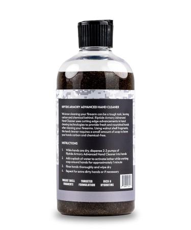 Riptide Armory Advanced Hand Cleaner 12oz - Chemical-Free Formula with Walnut Shell Fragments for Ultimate Cleanliness | Ship Worldwide - Buy Online on GoSupps.com