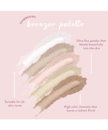 FReed Blue Vegan Contour Bronzer Powder Palette - High Pigmented Paraben Free Natural Makeup for All Skin Types - Buy Online on GoSupps.com