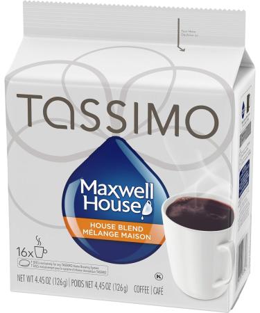 Tassimo Nabob Espresso Single Serve T-Discs 110g (5 Boxes of 14 T-Discs) & Maxwell House House Blend Coffee Single Serve T-Discs 126g (5 Boxes of 16 T-Discs) Coffee + Maxwell House House Blend Espresso 14 Count (Pack of 5) - Buy Online on GoSupps.com