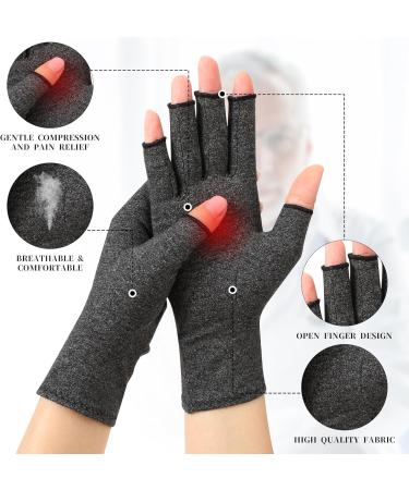 2 Pairs Fingerless Compression Gloves for Hand Care | Carpal Tunnel Relief & Daily Comfort - Ideal for Typing & Office Use - Buy Online on GoSupps.com