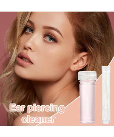 Ear Piercing Cleaning Kit 70 Pieces Ear Wax Removal Solution 15ml for Men Women Travel Home - Buy Online on GoSupps.com