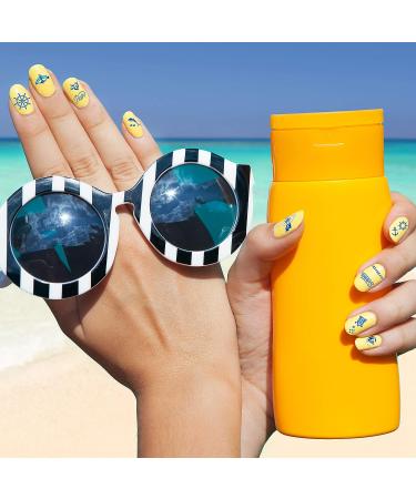 Whaline 3D Nail Art Stickers - 1000+ Self-Adhesive Designs for Women & Girls | Flamingo, Cactus, Fruits, Ocean & More | Manicure DIY & Nail Salon | 12 Sheets - Buy Online on GoSupps.com