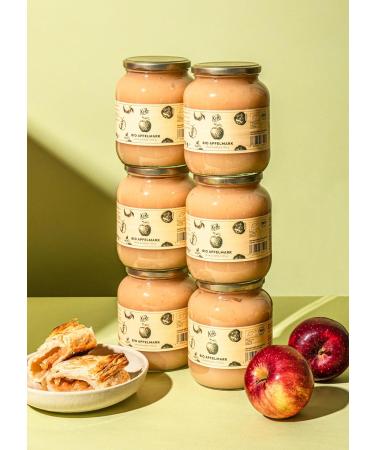 KoRo Organic Apple Sauce 6 x 700g | 100% Fruit No Added Sugar or Preservatives | From Controlled Organic Cultivation | Buy Internationally - Buy Online on GoSupps.com