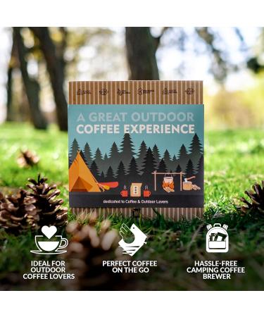 Ultimate Coffee Gift Set: 5 Specialty & Organic Estates for Outdoor Lovers | Perfect Gift for Men & Women | Brew Anytime Anywhere - Buy Online on GoSupps.com