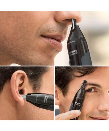 Philips Norelco NT3600/42 Nose Trimmer 3000 - Black for Nose, Ears, and Eyebrows - Buy Online on GoSupps.com