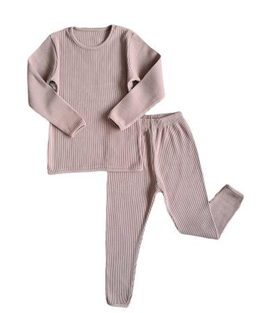 DreamBuy 20 Colours Ribbed Pyjama/Tracksuit/Loungewear Unisex Boys And Girls Pyjamas Baby Clothes Pyjamas For Women And Mens Pyjamas 3-4 Years Velvet Mocha