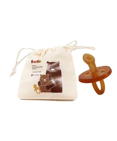 SWEETIE Orthodontic pacifier made of rubber 1 piece 0-6 months original natural rubber - Buy Online on GoSupps.com