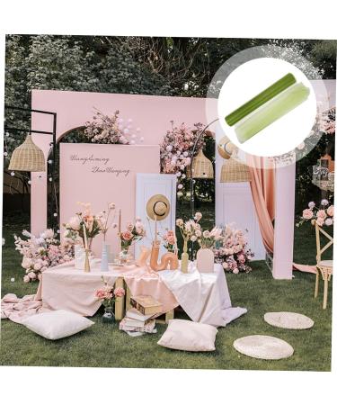 STOBOK 1 roll Prop Gauze Handrail Ribbon Decor Craft Stair Decorative Mesh Tulle Diy Dress Party Wedding 0.01X49X3000CM Green - Buy Online on GoSupps.com