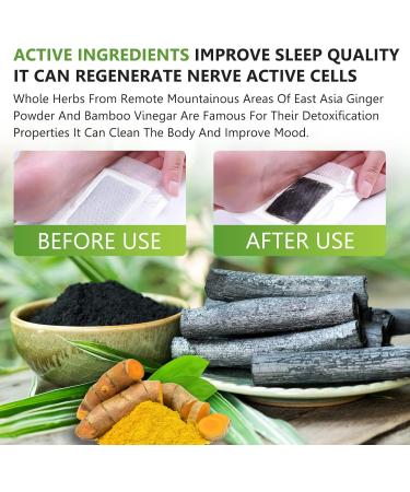 Detox Foot Pads 20PCs | Stress Relief & Deep Sleep | Natural Bamboo Ginger Detoxification - Buy Online on GoSupps.com