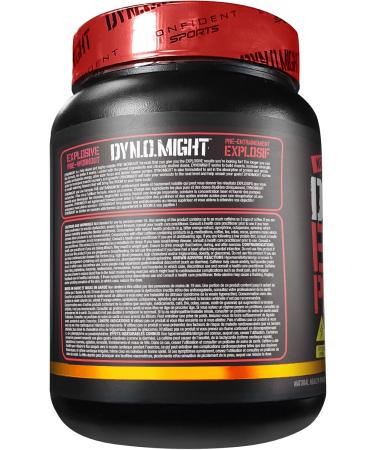CONFIDENT SPORTS - DYNOMIGHT Fully Dosed - EXPLOSIVE Pre-Workout Maximum Absorption Formula - PEACH MANGO - 420 Gram 20 Servings - Buy Online on GoSupps.com
