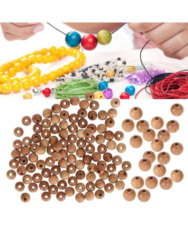 200pcs 0.6cm Round Wooden Beads - Peach Loose Spacer Beads for DIY Necklaces Bracelets & Pendants | International Shipping Available - Buy Online on GoSupps.com