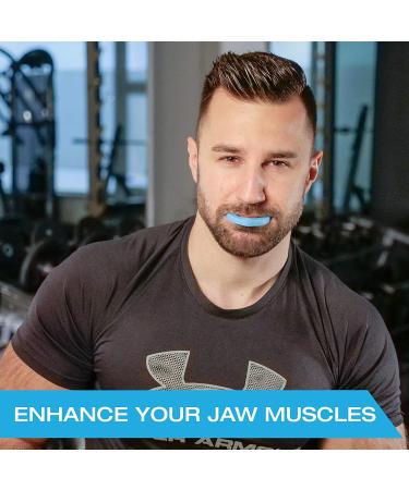 Jawline Exerciser 3-Pack by Tilcare - Tone Your Face and Chisel Your Jawline - Neck and Jaw Workout for Men & Women - Includes 40lb, 50lb, 70lb Resistance Levels - Buy Online on GoSupps.com