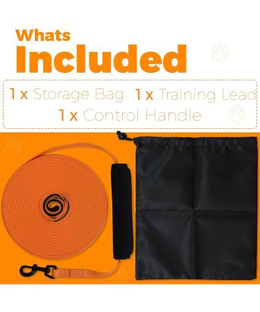 Waterproof Long Line Dog Training Lead - 20m, Suitable for all Sized Dogs - Buy Online on GoSupps.com