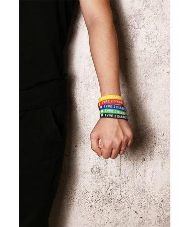 Ximi 5 Pcs Diabetes Warfarin Blood Thinner Alert Bracelets for Men Women - Type 2 Diabetes Medical Wristband - Buy Online on GoSupps.com