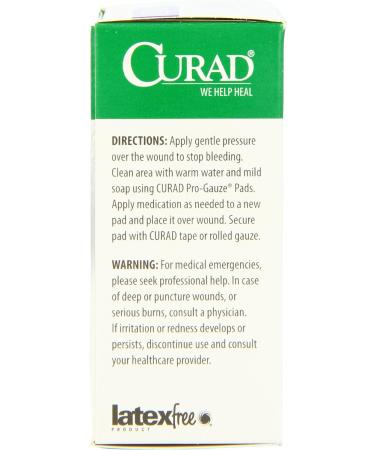 Curad Non-Woven Pro-Gauze 2x2 - 10 Count x 6 Packs - Buy Online on GoSupps.com