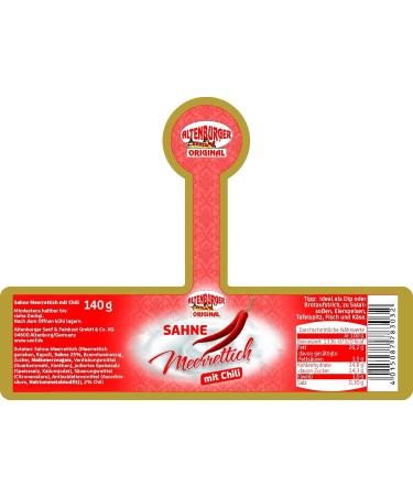 Altenburger Original Cream Emeroring with Chili 140g - Fiery-Spicy Dip for Fish & Cheese - Buy Online on GoSupps.com