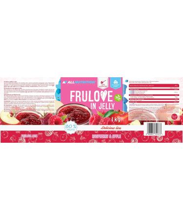 ALLNUTRITION Sugar Free Jam - Raspberry & Apple Fruit Jelly 1000g | Low Carb, Low Calorie, Vegan Friendly - Buy Online on GoSupps.com