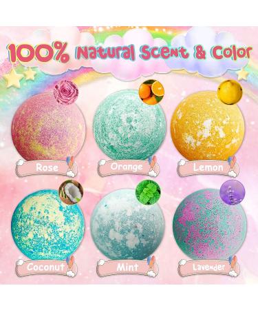 Supbec XXL Organic Princess Bath Bombs for Kids with Surprise Inside | 6 Pcs 5 OZ Gift Set Rich in Essential Oils - Perfect for Dry Skin Moisturizing | Ideal Gifts for Girls - Buy Online on GoSupps.com