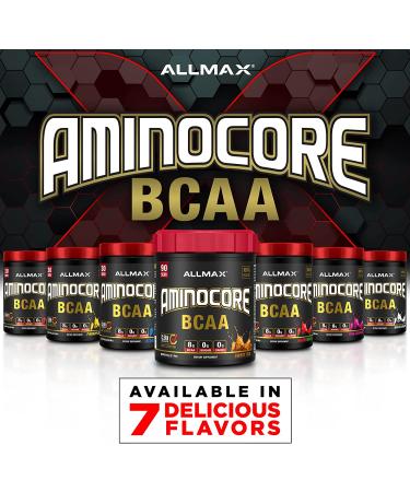 ALLMAX Nutrition AMINOCORE BCAA Fruit Punch - 0.69 lbs (315g) - Optimal Muscle Recovery & Performance - Buy Online on GoSupps.com